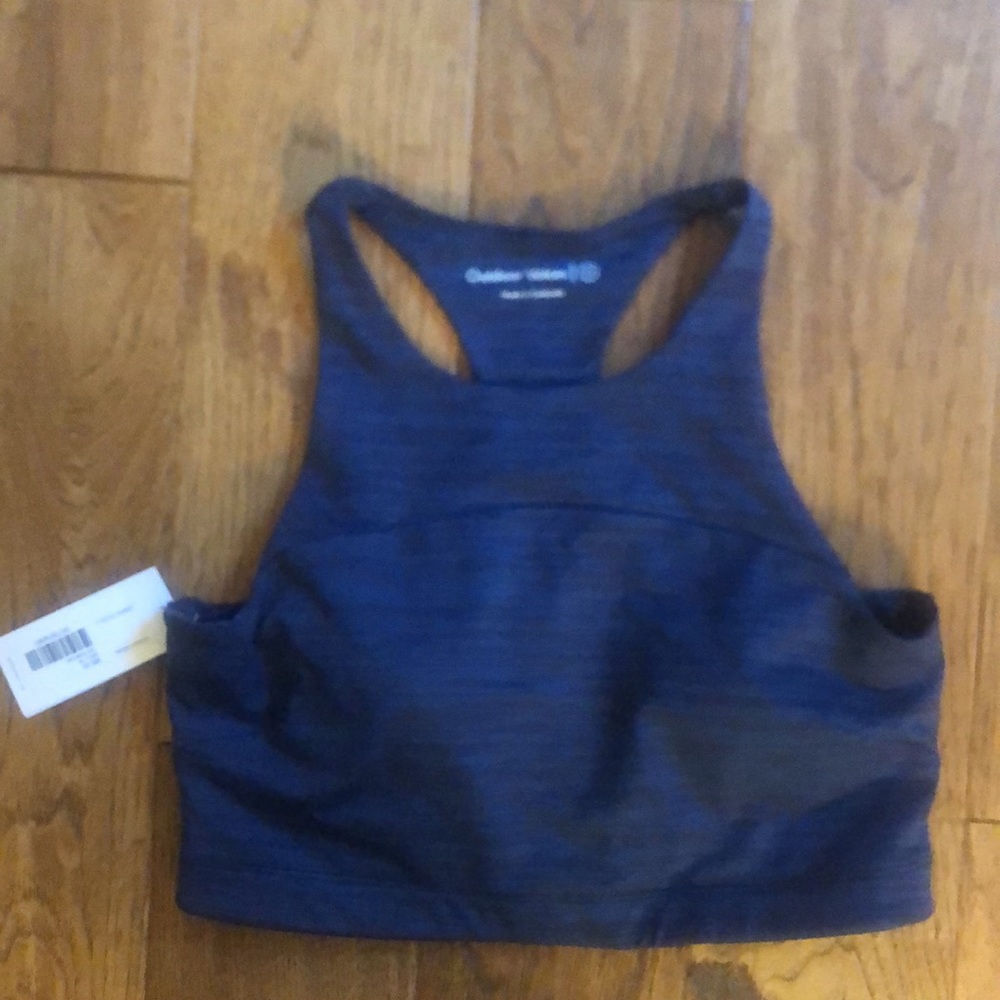 Blue Outdoor Voices sports bra